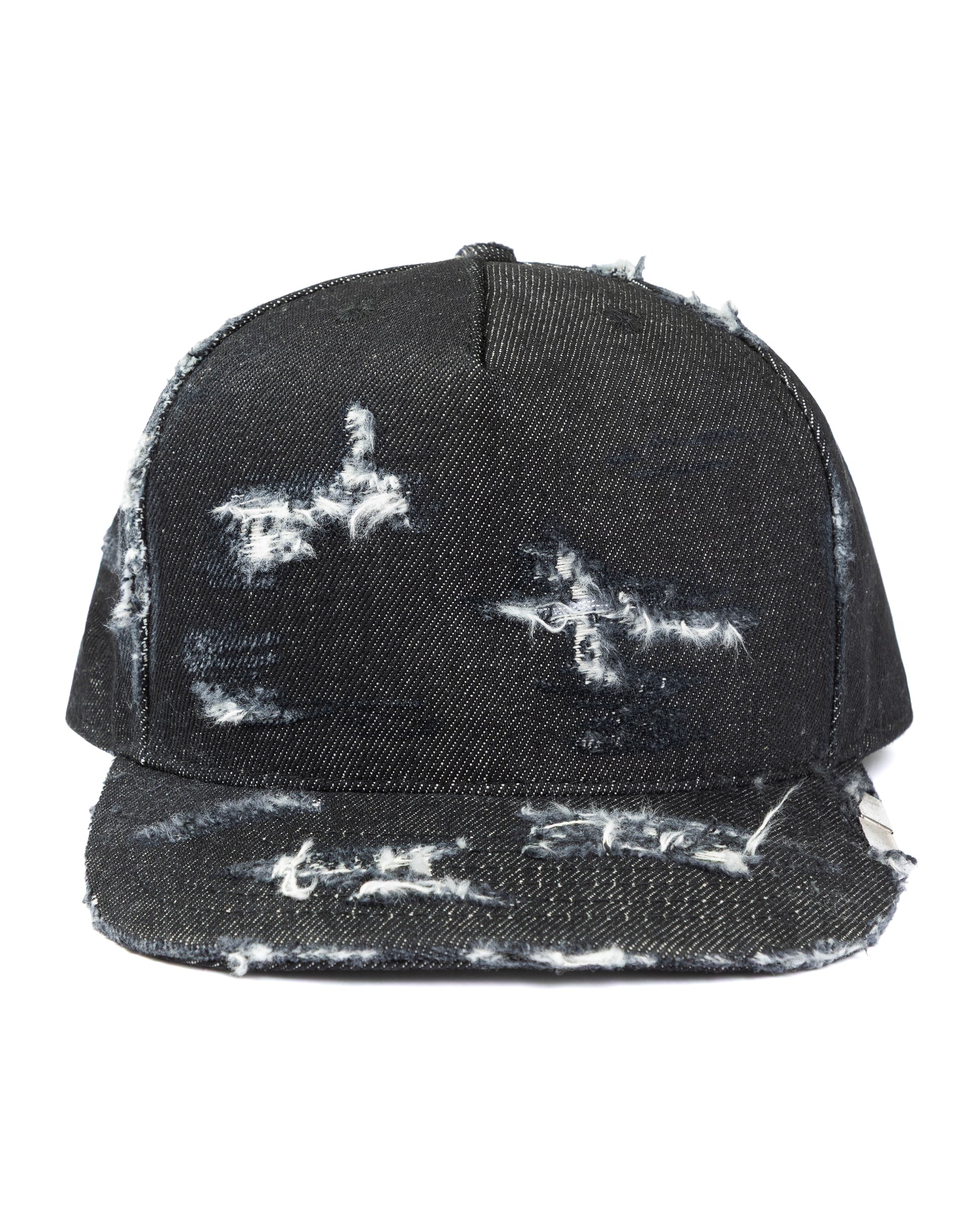 DISTRESSED DENIM HAT